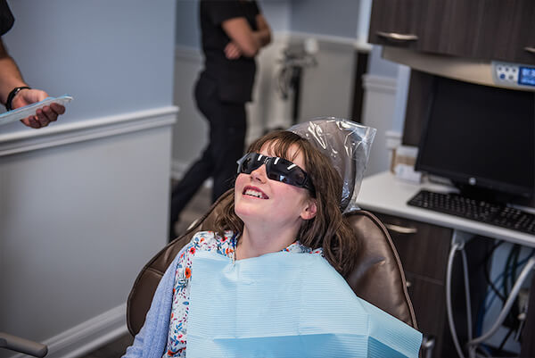 A Patient Having Panoramic X-rays At Walton Family Dentistry